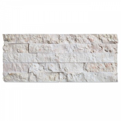 Плитка из "Мрамора" (белый) рваный камень