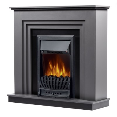 Каминокомплект: Очаг Electrolux Classic EFP/P-1020LS, портал Grado Classic графит, черный