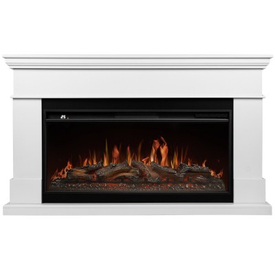 Каминокомплект: Очаг Royal Thermo Aurora RTFP/P-AR40LS, портал California 42/40/36, белый