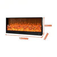 Электроочаг REALFIRE 1200 2D (с функцией обогрева)