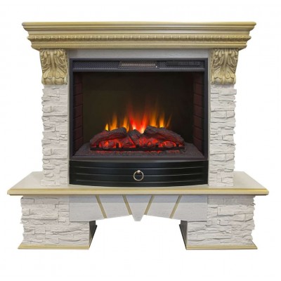 Электрокамин RealFlame Rockland LUX 25 WT с Sparta 25,5