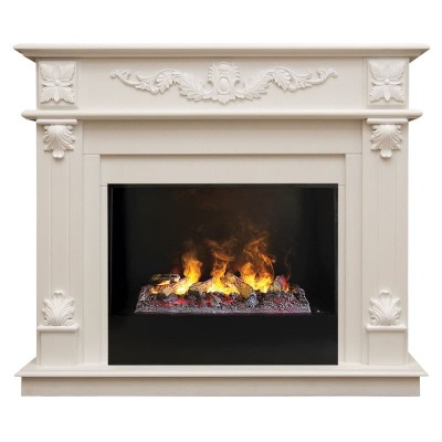 Электрокамин RealFlame Philadelphia 26 WT 3D Cassette 630 + Black вставка