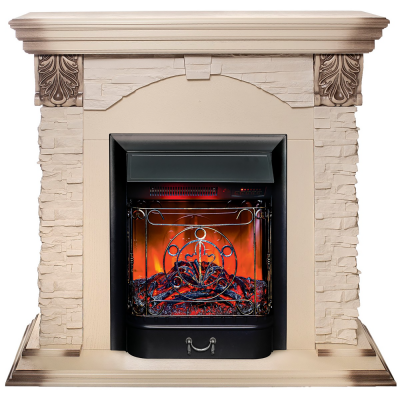 Электрокамин RealFlame Dublin Lux WT с Majestic Lux BL RC