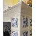 Изразцовый камин коллекции "Голландия" с дровником и ручной росписью 1560