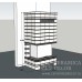 Камин Брикс. Цвет: Белый Антик, Карамель