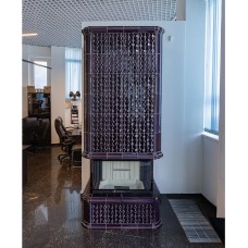 Современный камин в облицовке коллекции Луна и топкой Spartherm Linear 4S Arte.