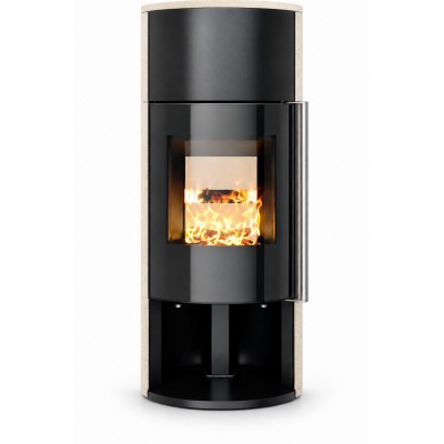 Дровяная печь-камин Ember D15 FG Limestone