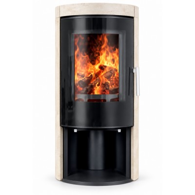 Дровяная печь-камин Ember H1 FG Limestone