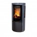 Печь-камин Jydepejsen Cozy Modern Dark Sandstone Side Glass
