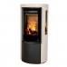 Печь-камин Jydepejsen Cozy Modern Moca Cream Sandstone Sideglass