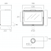 Печь камин LL Calor ATRIA 80