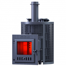 Печь Авангард ЗК 25 (М) Ураган в круглой сетке