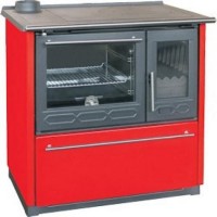 Отопительно-варочная печь Plamen 850 Glas красная