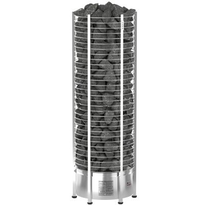Печь для бани SAWO TOWER вертикальная, круглая, 8 кВт, TH5-80Ni2-P, выносной пульт (встроенный блок мощности, пульт покупается отдельно)