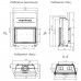 Каминная топка с прямым стеклом FLAT 100/80h