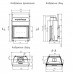Каминная топка с прямым стеклом FLAT 87/70h